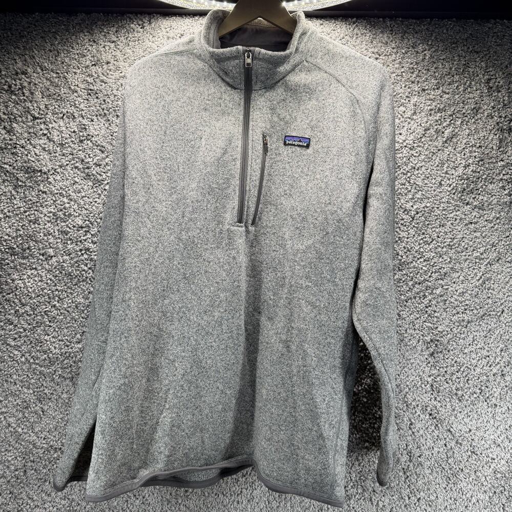 Patagonia Better Sweater 1/4 Zip Pullover Men’s XXL Gray Fleece Jacket Outdoor